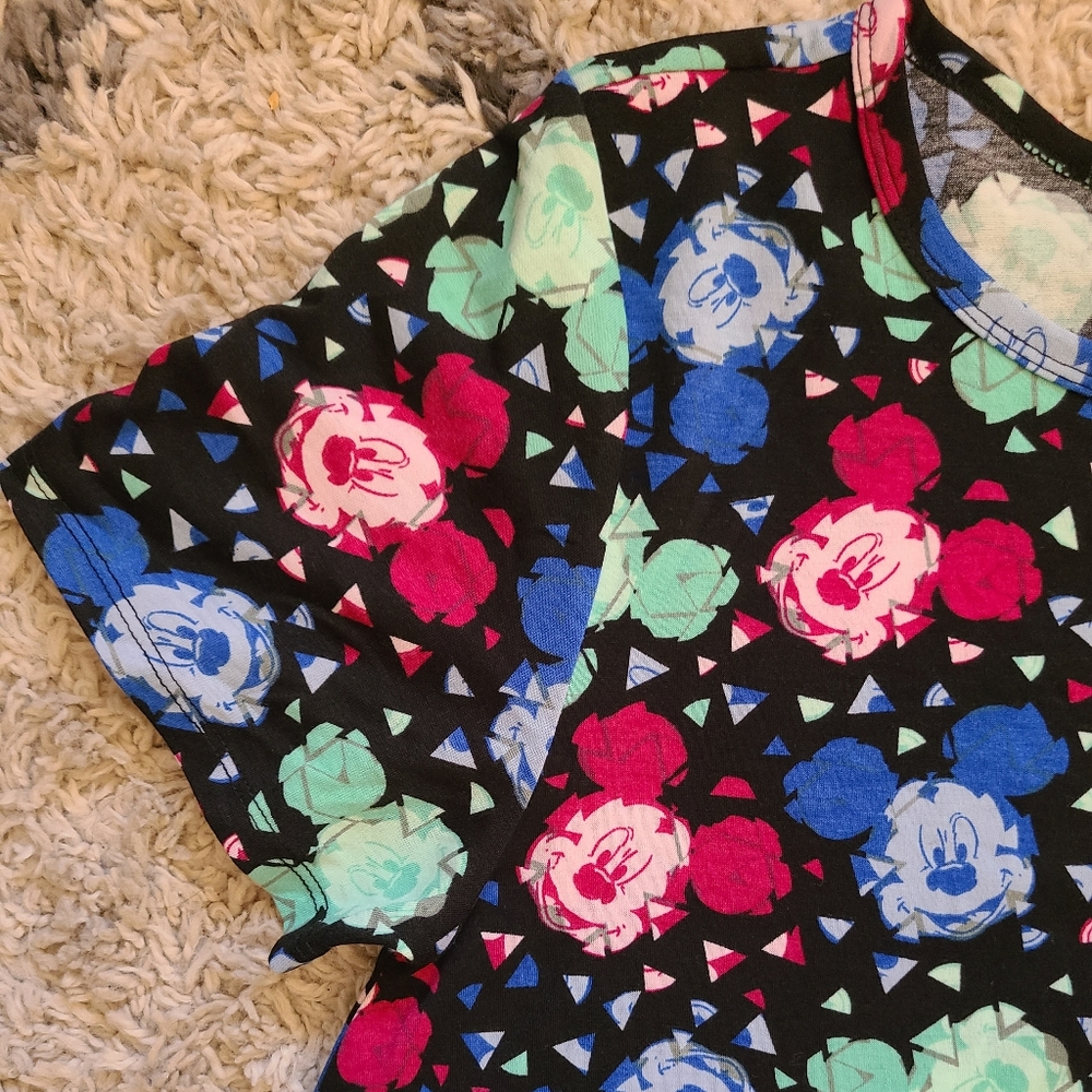 Disney Mickey Mouse LulaRoe Carly Sz Small  Disneyland Disneybound NWT